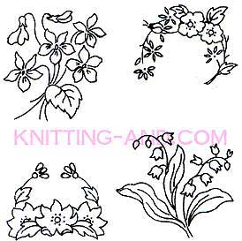 Flower embroidery patterns