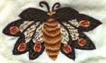 Moth Hand Embroidery Design