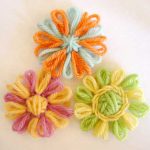 Two Colour Petals on Loomed Flowers