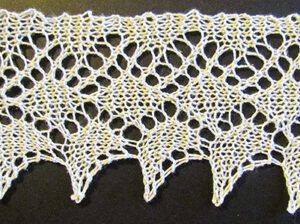 Victorian lace knitted edging