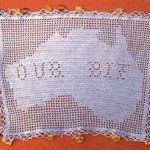 Our Bit. Australian Filet Crochet Map