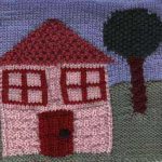 Oddball Sampler Afghan Square #22: Our House