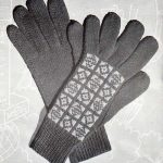 Pine Gloves with Fair-Isle Backs