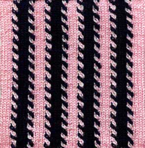 Pyjama Stripes Afghan Square