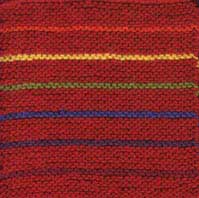 Rainbow Garter Stitch Afghan Square