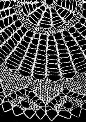 Closeup of the free knitting pattern