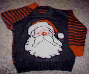 Santa on a finished jumper