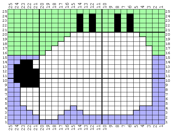 Sheep Knitting Chart