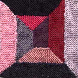 Shortrow Spiral Afghan Square