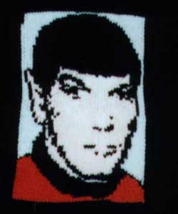 Knitted Spock from Star Trek