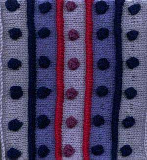 Spots & Stripes Afghan Square