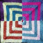 Psychedelic Squares Afghan: Stocking St