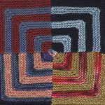 Psychedelic Squares Afghan: Garter St