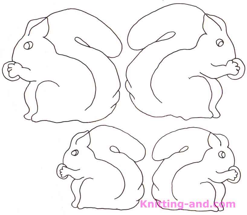 Squirrels Embroidery Pattern » Knitting-and.com