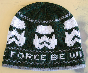 Storm trooper knit hat