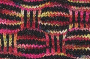 Slip stitch kntitted swatch