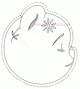 Teddy bear applique or potholder embroidery design