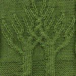 Oddball Sampler Afghan Square #9: Twining Trees