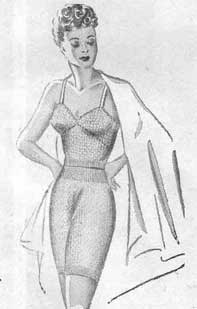 Knitted lingerie from the 1940's