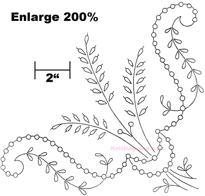 Wheat ear embroidery design