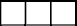 A row of three squares