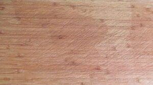 A wooden cutting board