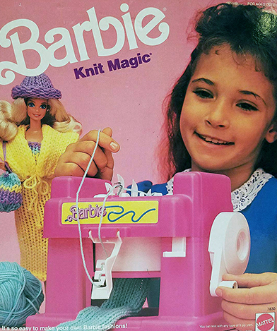 The Mattel Knit Hits Knitting Machine 