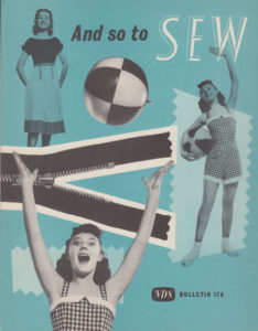 And So To Sew bulletin 17a by The Needlework Development Scheme