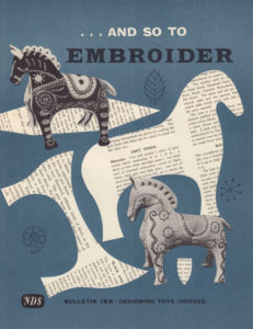 And So To Embroider bulleting 18b - designing toy horses by the Needlework Development Scheme