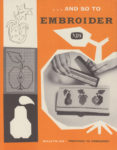 And So To Embroider 24b – Preparing to Embroider