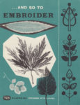 And So To Embroider 26b – Designing with Leaves