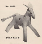 Felt donkey and puppet