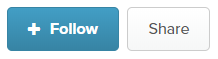 Two rectangular buttons. The first says "Follow", and the second button says "Share".